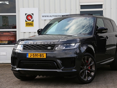 LAND ROVER RANGE ROVER SPORT 3.0 P400 MHEV HST 4WD Aut.*NL-Auto*1ste Eig!*Perfect LR Onderh.*Carbon/Luchtvering/Pano/ACC/Elek. Trekhaak/Meridian/LED/360/HUD/DAB/Sfeer/Apple Carplay-Android/Keyless/Stoelverw.V+A/Stuurverw./StoelkoelingV+A/22 inch LM/VOL!*