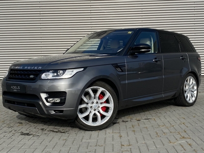 LAND ROVER RANGE ROVER SPORT 5.0 V8 510PK Supercharged Autobiography Dynamic Zwart Dak Meridian Surround Sound Standkachel Alarm Stoelventilatie Corris Grey