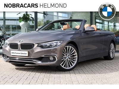 BMW 4-SERIE Cabrio 430i High Executive Luxury Line Automaat / Sportstoelen / Air Collar / Achteruitrijcamera / Surround View / M Sportonderstel / Navigatie Professional / Comfort Access