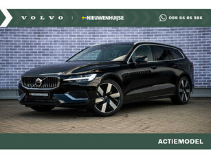 Volvo V60 2.0 T6 Recharge AWD Essential Edition | Uit Voorraad Leverbaar | Driver Assist | Climate | Fiscaal 56.490 | Leder | 19