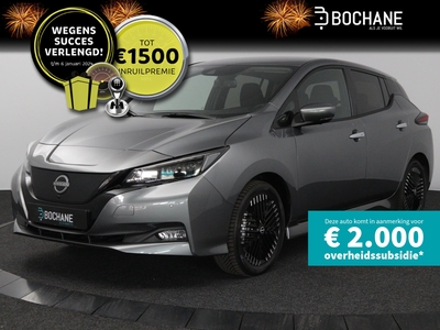 NISSAN LEAF 39 kWh N-Connecta | Navigatie | Apple Carplay | Warmtepomp | LED | 360° Camera | PDC | LMV 17