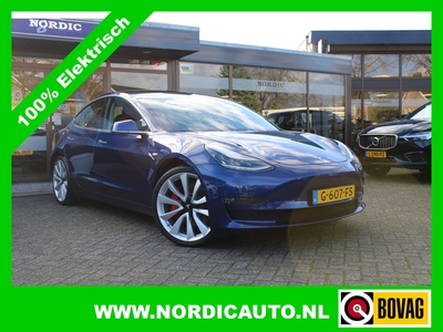 TESLA MODEL 3 PERFORMANCE AWD 75 KWH DUAL MOTOR 487 PK VOORZIEN VAN NIEUW ACCUPAKKET ( TESLA )