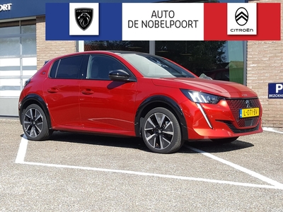 PEUGEOT 208 e-208 GT PACK EV 50kWh 136pk/12%bytelling+btw | 3-fase Navigatie | Cruise&Climate | Achteruitrijcamera | KEYLESS | Panoramadak | P-hulp | LM-velgen 17inch