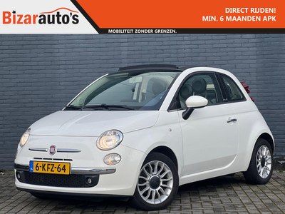 Fiat 500 C 0.9 TwinAir Lounge Cabrio Carplay Parkeersensoren Leder