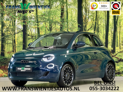 Fiat 500E La Prima 42 kWh | TOT 2029 BELASTING VRIJ! | SUBSIDIEPRIJS | LED | JBL Sound System | Apple Carplay | Lane Assist | Leder | Parkeersensoren | 17