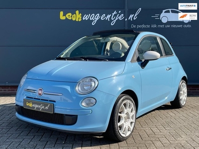 Fiat 500 C 1.2 Color Therapy Cabrio *uniek model *azuurblauw