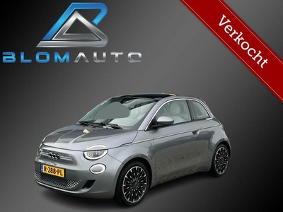 Fiat 500 La Prima 42 kWh LEER+PANO+ACC+KEYLESS+ DEZE WIL JE!