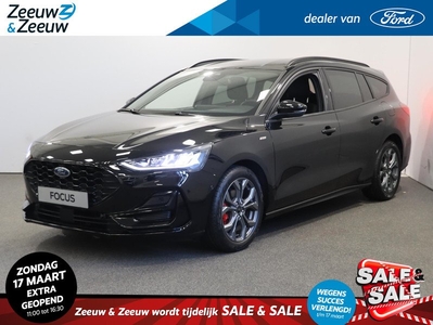 Ford Focus Wagon 1.0 EcoBoost Hybrid ST Line X | NIEUW | OP VOORRAAD | Voledig Leder | Stoel/Stuur/Voorruitverwarming | Adaptieve Cruise Control | Elek. Achterklep |