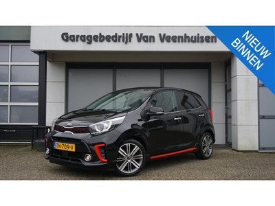 Kia Picanto 1.2 84pk 5Drs CVVT GT-Line Leder LED Navi Keyless 16inch LM A-Camera Clima *NL auto* 92510km!