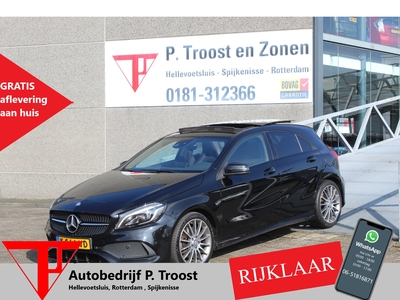 MERCEDES A-KLASSE 250 AMG Automaat/Panoramadak/Navigatie/Cruise control/Apple Carplay/Parkeersensoren/Lederen bekleding/Parkeersoren rondom/Stoelverwarming/Inklapbare spiegels/Keyless/Led koplampen