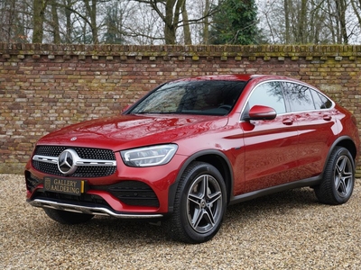 Mercedes-Benz GLC Coupe 300 E 4Matic EQ Power First owner car, A very complete (many options) car, Very low mileage, VAT (BTW) deductible, Maintained by the official Mercedes Benz dealer, A beautiful color combination in red over black/red leather