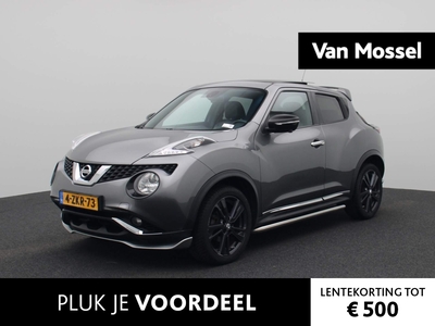 NISSAN JUKE 1.6 Tekna | GERESERVEERD | AUTOMAAT | SCHUIF/PANORAMDAK | LEDER | NAVIGATIE | 360-CAMERA | PARKEERSENSOREN | CLIMATE CONTROL | CRUISE CONTROL | LICHTMETALEN VELGEN | BI-XENON KOPLAMPEN |