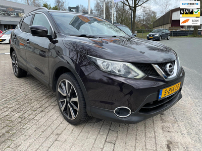 Nissan QASHQAI 1.2 Tekna rondom camera, stoel verwarming, cruise ,elec pakket, 19 inch wielen, nwe apk, 75.100 km *RIJKLAAR PRIJS*