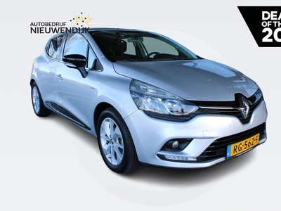 RENAULT CLIO 0.9 TCe Limited AFNEEMBARE TREKHAAK / AIRCONDITIONING / CRUISE CONTROL / NAVIGATIE / BLEUTOOTH / PARKEERSENSOREN / DEALER ONDERHOUDEN!