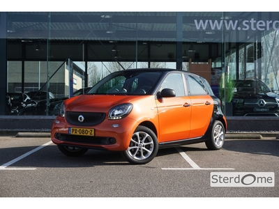 SMART FORFOUR 1.0 Pure l Automaat l Airconditioning l Centrale vergrendeling RG afstandbediening l Cruise control l Audio Smart l Bluetooth l LM velgen l LED dagrijverlichting l elektrisch bedienbare ramen en buitenspiegels l