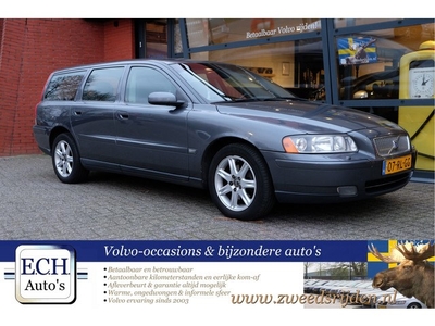 Volvo V70 2.4 140pk Edition II, Leer (bj 2005)