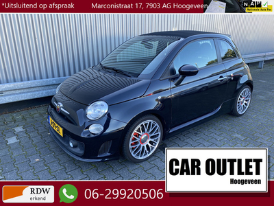 Fiat 500 1.4 T-Jet Abarth Competizione 161pk! Cabrio, Leer, Xenon, A/C, PDC, LM, nw. APK – Inruil Mogelijk –