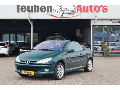 Peugeot 206 CC 1.6-16V Roland Garros TOP NL auto Climate control, Elektrische cabrio dak, Lederen interieur, Elektrische ramen