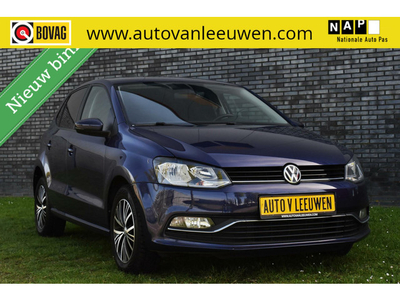 Volkswagen Polo 1.2 TSI Allstar! NAVI CARPLAY CRUISE C/HALF LEDER/STOELVERW/PDC/DIMSPIEGEL/Etc..!