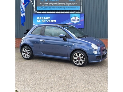 Fiat 500 0.9 c TwinAir 500S,Cabrio.Airco, nieuwe apk.