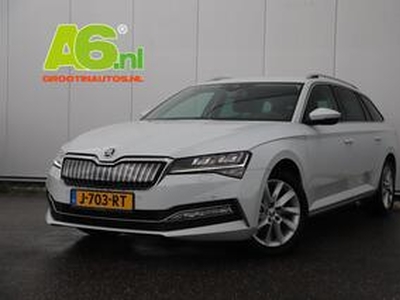 Skoda SUPERB Combi 1.4 TSI iV Business Edition Plus Trekhaak Virtual Display Memory Stoelen Navi Clima Camera ACC Lane Assist Hybrid Keyless Sfeerverlichting LED Stoelverwarming