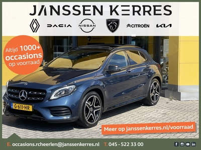 MERCEDES GLA-KLASSE 180 BUSINESS SOLUTION AUTOMAAT I AMG PACK I ELEKR PANODAK I 19 INCH I CAMERA I NAVI I ELEKTR KLEP I KEY LESS I LAGE KM STAND I