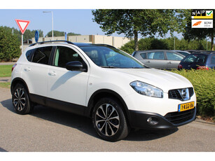 Nissan Qashqai 1.6i 16v AUTOMAAT 360-uitv/CLIMA AIRCO/NAVIGATIE/PANORAMADAK/LM-VELG/HALF LEER/ISOFIX/TREKHAAK/CAMERA/1e EIGENAAR