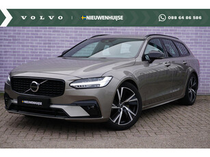 Volvo V90 2.0 B4 R-Design | Verwarmbare stoelen-stuur-achterbank | Parkeerverwarming | Adaptieve cruise control | BLIS | Full LED verlichting | Harman Kardon audio |