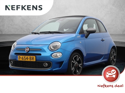 FIAT 500 C Hybrid Sport 69pk | Navigatie Via AppleCarPlay/AndroidAuto | Climate Control | Elektrisch Bedienbare Kap | Licht Metalen Velgen 16