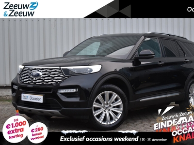 FORD EXPLORER 3.0 V6 EcoBoost PHEV Platinum |7-persoons | Trekhaak | Panoramadak | Lederen Elektr. Stoelen | Winter Pack | 360 Camera | B&O Sound | Full Optie! |