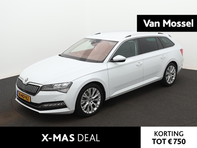 SKODA SUPERB Combi 1.4 TSI iV Business Edition Plus | NAVIGATIE | HALF-LEDER | CAMERA | PARKEERSENSOREN | CRUISE CONTROL | ELEK.LAADKLEP | STOELVERWARMING |