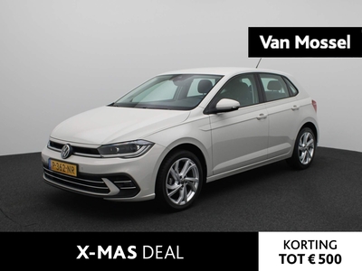 VOLKSWAGEN POLO 1.0 TSI Style | IQ-Light | Parkeersensoren voor/achter | Camera | Stoelverwarming | 17 Inch Velgen | Sport stoelen | Airco | Garantie tot 06-05-2026 | Apple Carplay |