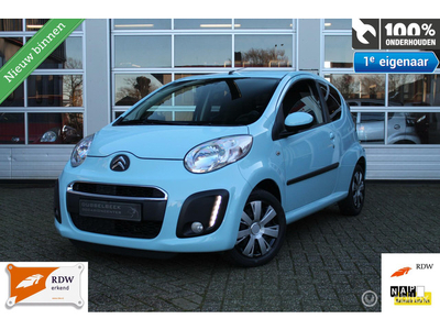 Citroen C1 1.0-12V 3-Deurs Facelift 2 Exclusive-Sport Baby-Blue Ledverlichting Airco Centr.Vergr. Elek,Ramen Stuurbekrachtiging Toerenteller Lederstuur Zwart Interieur Radio/Cd/Aux Privacy Glass Isofix *Verkocht*