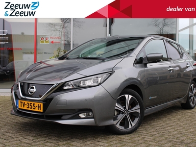 NISSAN LEAF Tekna 40 kWh 150PK AUTOMAAT | €2000,- SEPP subsidie | 1ste eigenaar | Trekhaak afneembaar (fietsen) | Navigatie | Adaptive cruise control | Climate control | Parkeersensoren voor en achter | 360 camera | Lichtmetalen velgen |