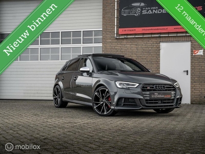 Audi A3 2.0 TFSI S3 quattro, sportback daytona grijs,panodak