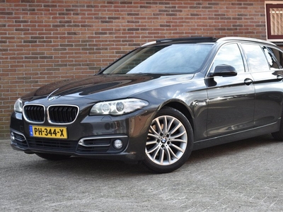 BMW 5-serie Touring 520d High Executive '14 Xenon Pano Leder Clima Navi Cruise Inruil mogelijk