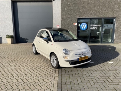 Fiat 500 1.2 Lounge*Panorama*Navigatie*Airco*Nap*Parelmoer