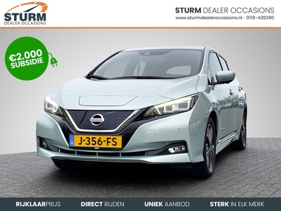 Nissan LEAF Tekna 40 kWh *SUBSIDIE MOGELIJK* | ProPILOT | Leder/Alcantara | Adapt. Cruise Control | 360° Camera | Dodehoek Detectie | Stuur- + Stoelverwarming | Rijklaarprijs!