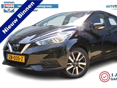 Nissan Micra 1.0 IG-T N-Connecta | Incl. 1 jaar Garantie | Navi | Achteruitrijcamera | Airco | 16 Inch LMV | Cruise | DAB | Parkeersensoren achter | Origineel Nederlandse auto | NAP | Centrale deurvergrendeling met afstandsbediening |