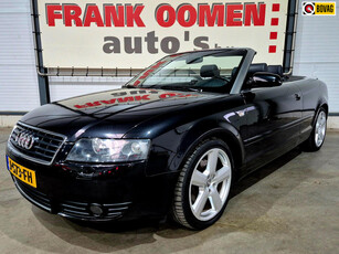 Audi A4 Cabriolet 2.4 V6 170PK Pro Line Youngtimer!|Nette auto|OH historie|Xenon|Leder|Clima|Elek.kap|Stoelverw|Windscherm|18