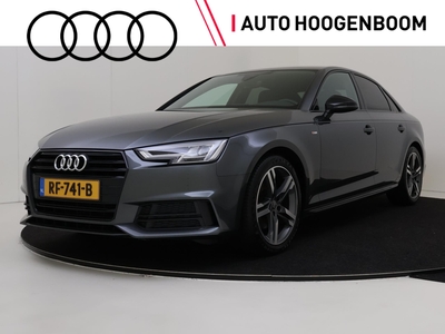 AUDI A4 Limousine 1.4 TFSI Sport S line black edition | Stoelverwarming | Lederen bekleding | Navigatie | 3-zone airco | Parkeersensoren | LED verlichting | Cruise control |