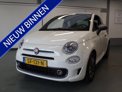 FIAT 500 0.9 TwinAir Turbo Sport Deels leder sportstoelen, Clima controle, Navigatie, Elek ramen, Cruise controle, Full options!! Bovag afleverpakket 695,-