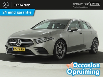 MERCEDES A-KLASSE 180 Business Solution AMG | Parkeerpakket met Camera | Stoelverwarming | Apple CarPlay | LED | Navigatie | Inclusief 24 maanden Mercedes-Benz Certified garantie voor Europa.