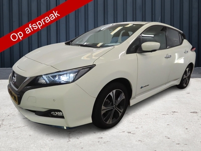 NISSAN LEAF e+ N-Connecta 62 kWh (218PK), 1ste-Eigenaar, Keurig-Onderh., Navigatie/Apple-Carplay/Android-Auto, Parkeersensoren-V+A, 360-Camera, Dodehoeksensor, Keyless-Entry/Start, Adaptive-Cruise-Control, Airco/Climate-Control, Stoelverwarming-V+A, Lane-Assist, P...