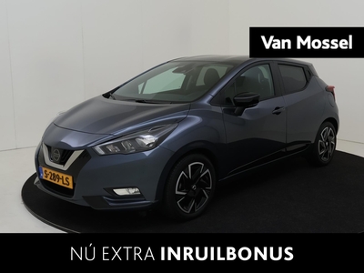 NISSAN MICRA 1.0 - 92Pk IG-T N-DESIGN | Navigatie | Cruise Control | Airco | Apple Carplay/Android Auto | Parkeersensoren | Licht & Regen Sensor | LED Dagrijverlichting | Electrische Ramen | Centrale Deurvergrendeling |