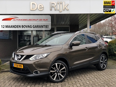 NISSAN QASHQAI 1.2 Tekna | Leder, Pano, Trekhaak, Stoelverw., Navi, 360Camera, Dodehoek, Lane Assist | Dealeroh. 1e Eig | NAP |