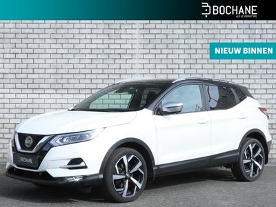 NISSAN QASHQAI 1.3 DIG-T 140 Tekna + | Panoramadak | Trekhaak | Navigatie | Leder | Stoelverwarming | Rondomzichtcamera |