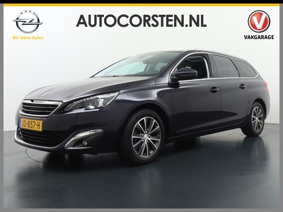 PEUGEOT 308 SW T131pk AUT. Panodak Navi Connect App DAB PDC-A+Voor Keyless-2x LED Lmv Ecc Licht+Regen-sensor ESP Mistl.1.2 blue Lease Premium Allure Automaat Hill-assist ASR ESPChroomPack Priv.Glas orgin.NLse auto