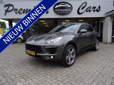 PORSCHE MACAN 3.0 S 340PK,Adapt cruise,21inch lmv, Leer,PDK,elec trekh. Prachtig geluid! Sport Chrono pakket! NW prijs € 119000.-