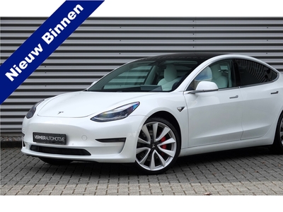 TESLA MODEL 3 Performance 75 kWh | Leder | Panoramadak | Nieuwstaat | BTW | NAP |